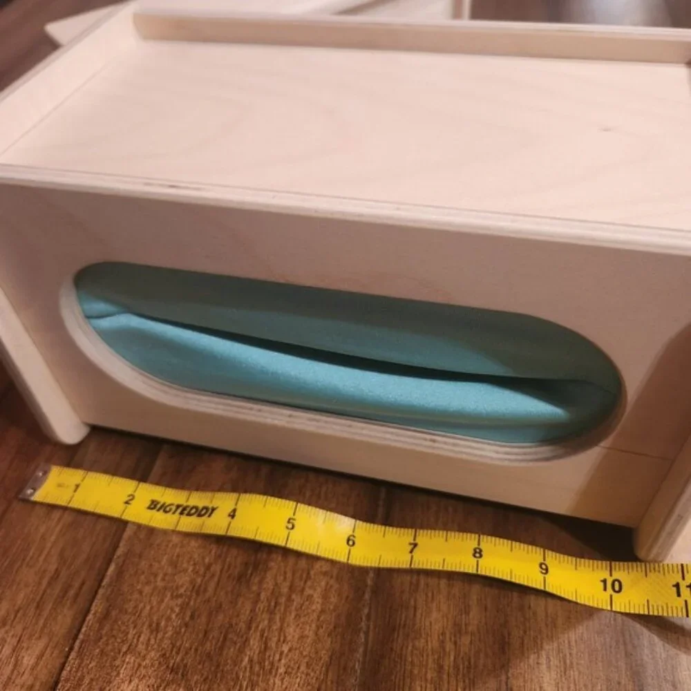 Lovevery Wooden Mystery Box and‎ Slide & Seek Ball Run Montessori Sensory Toys
